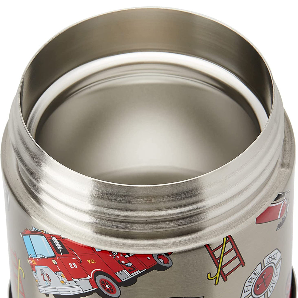 Thermos 290ml Funtainer Vacuum Insulated Food Jar Fire Truck Stainless Steel (2 Pack) — image 3
