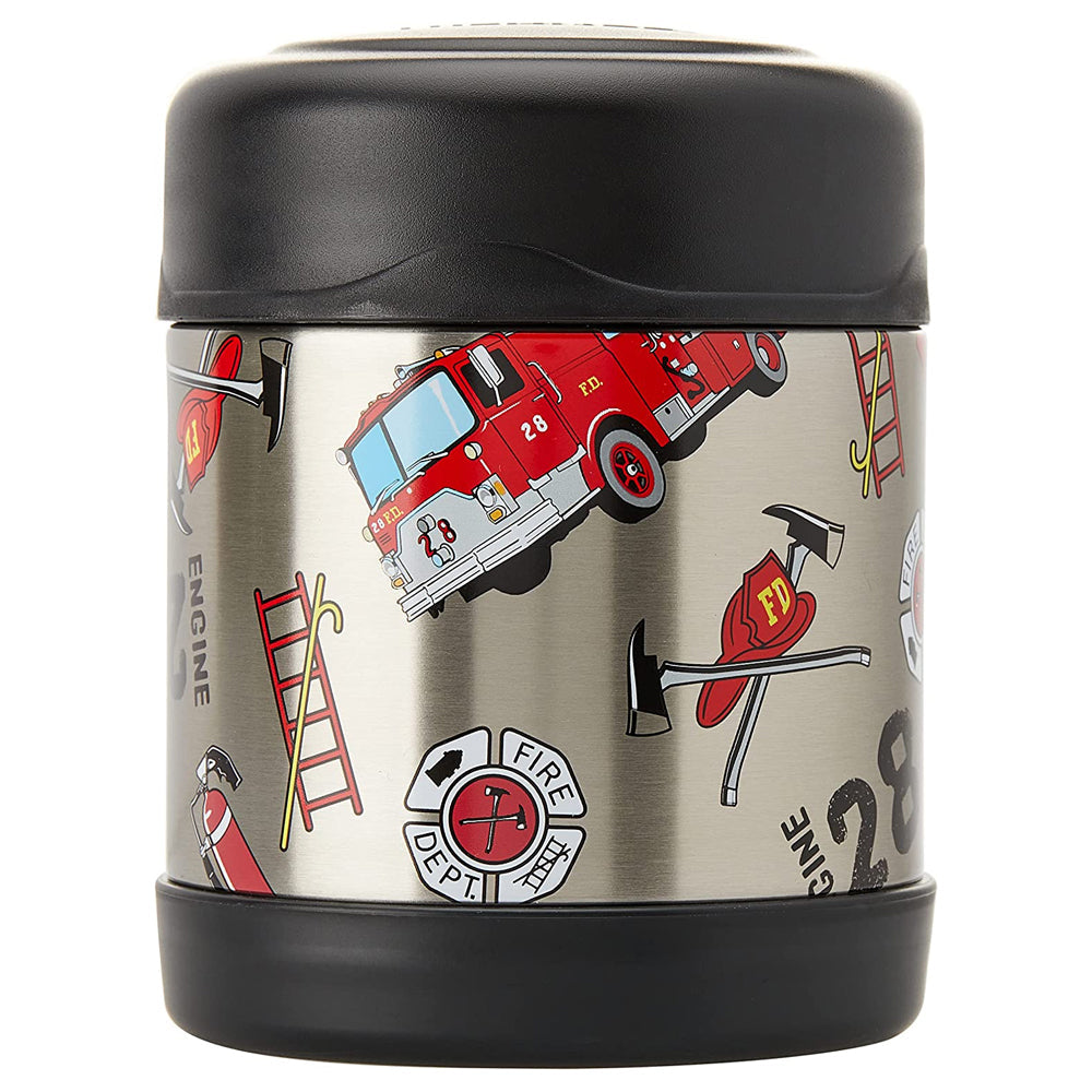 Thermos 290ml Funtainer Vacuum Insulated Food Jar Fire Truck Stainless Steel (2 Pack) — image 2