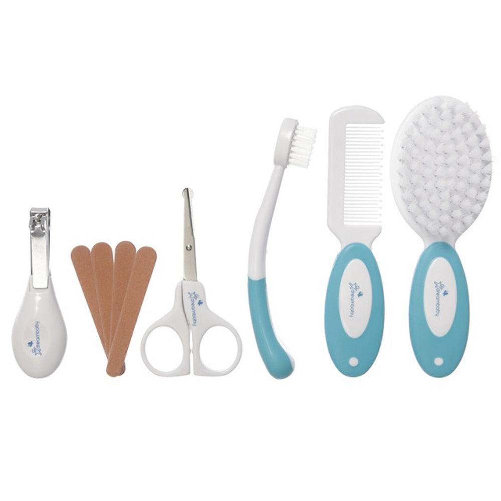 Dreambaby Baby Essential Grooming Kit Toothbrush/Hair Brush/Comb Aqua 0m+ (10 Pieces) — image 2