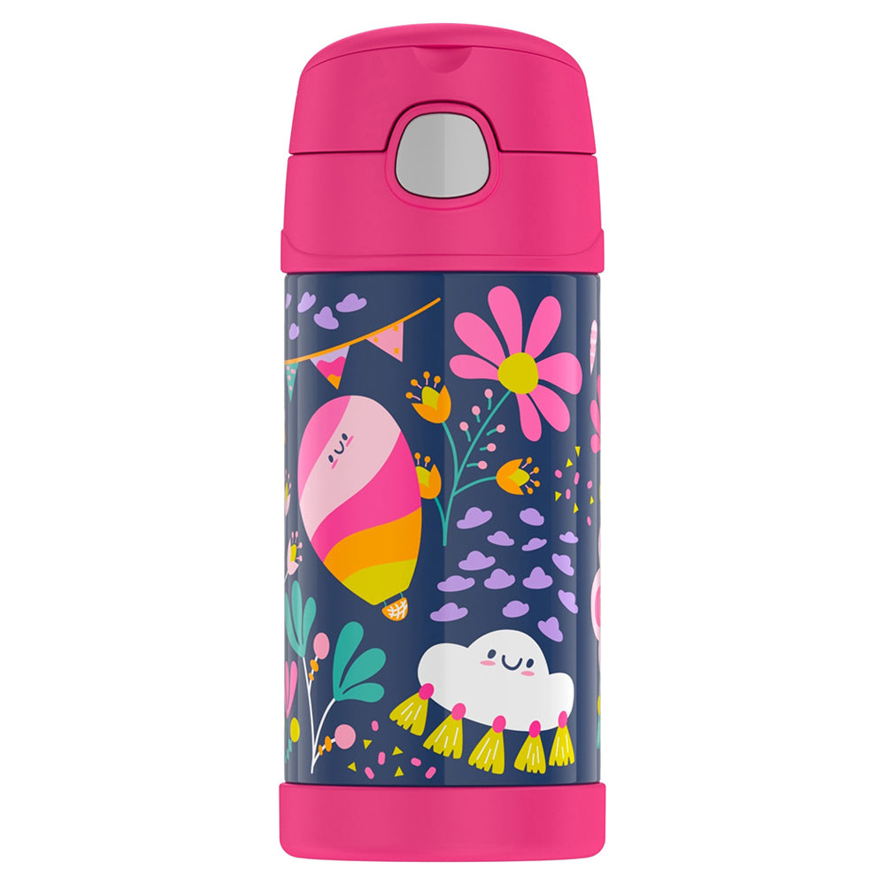 Thermos FUNtainer Vacuum Insulated Stainless Steel Drink Bottle Whimsical Cloud 355ml