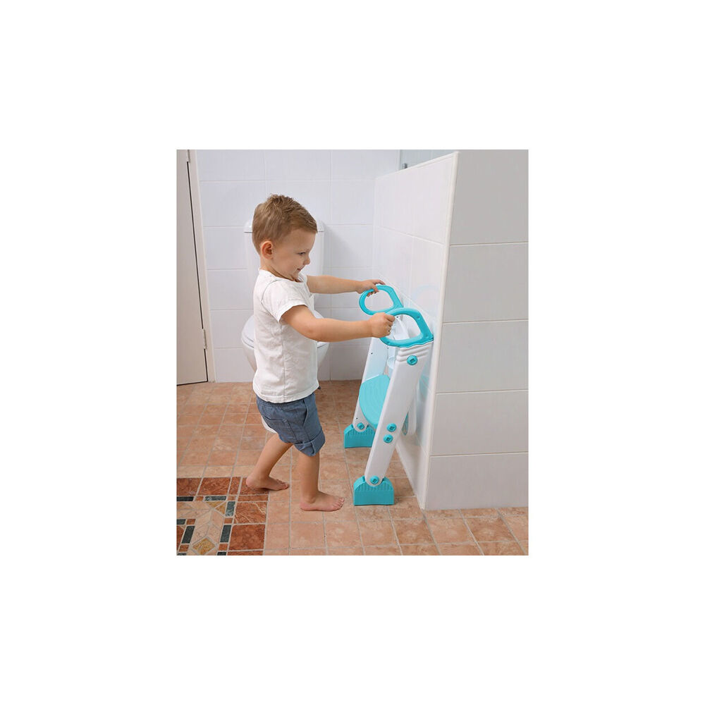 Dreambaby Step-Up Toilet Topper Kids/Toddler Bathroom Training 39x64cm Aqua — image 2