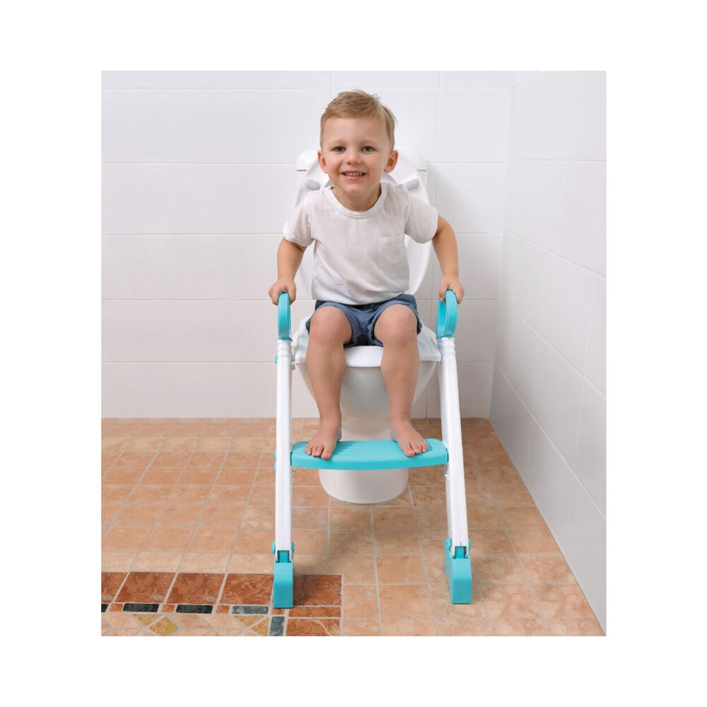 Dreambaby Step-Up Toilet Topper Kids/Toddler Bathroom Training 39x64cm Aqua — image 3