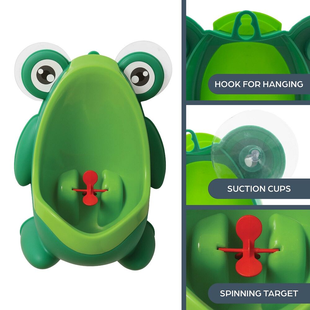 Dreambaby Frog Pee-Pod Urinal w/Spinning Target Kid/Toddler Toilet Training 18m+ — image 8