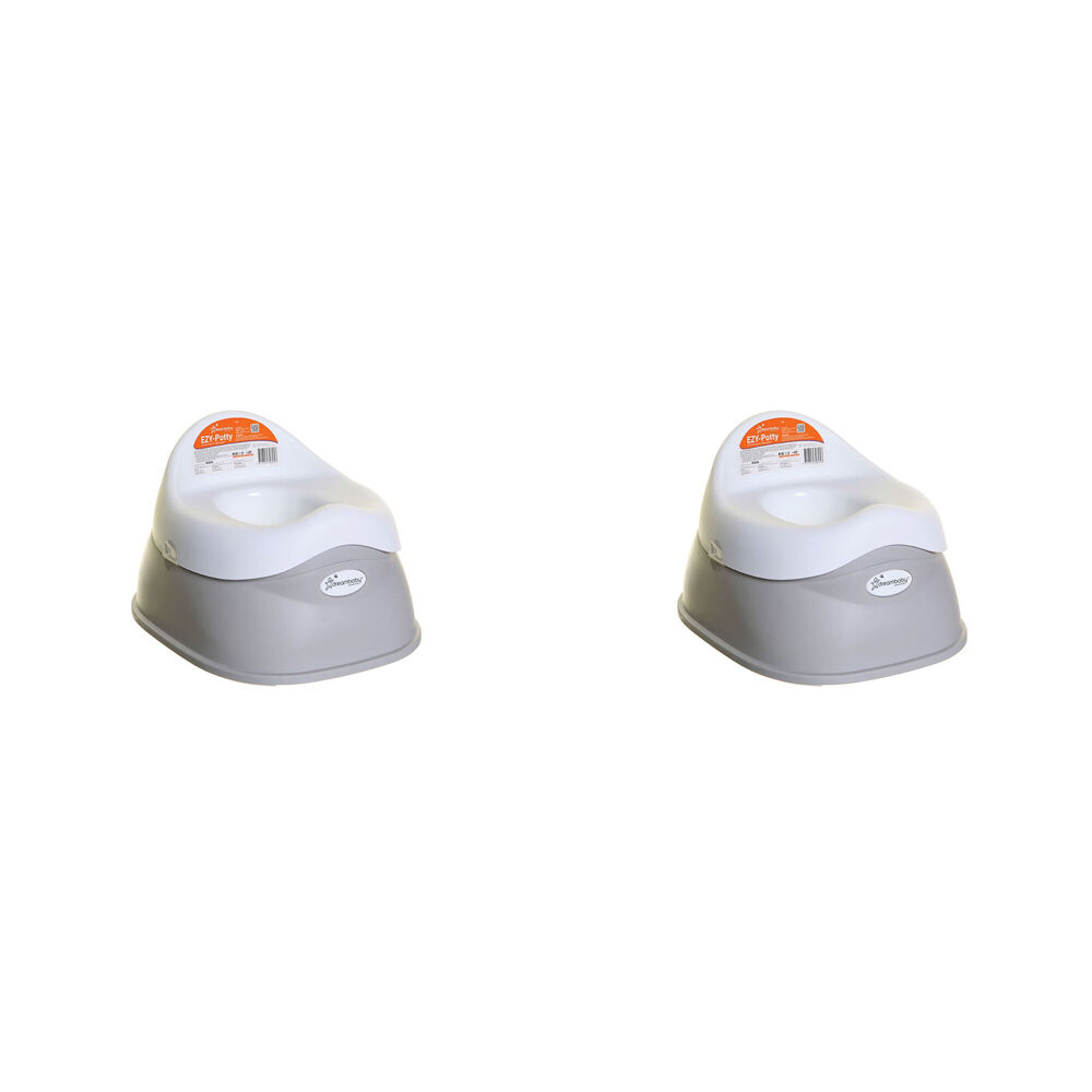 Dreambaby Ezy Potty Kids/Children Training Toilet Cushion Seat 23x31cm Grey (2 Pack)