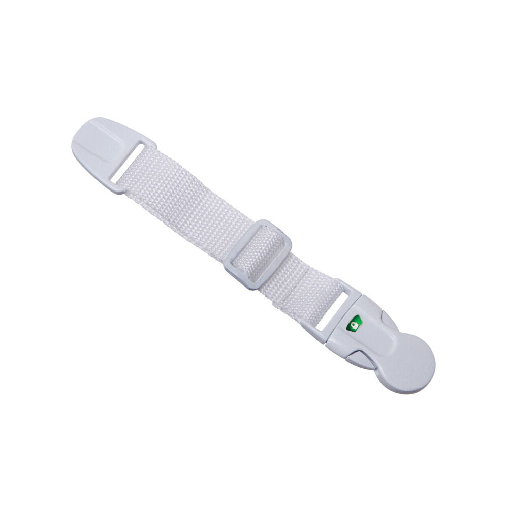 Dreambaby Ezy Check Strap Latch Child/Toddler Cabinet Safety Lock 25cm White (3 Pack) — image 2