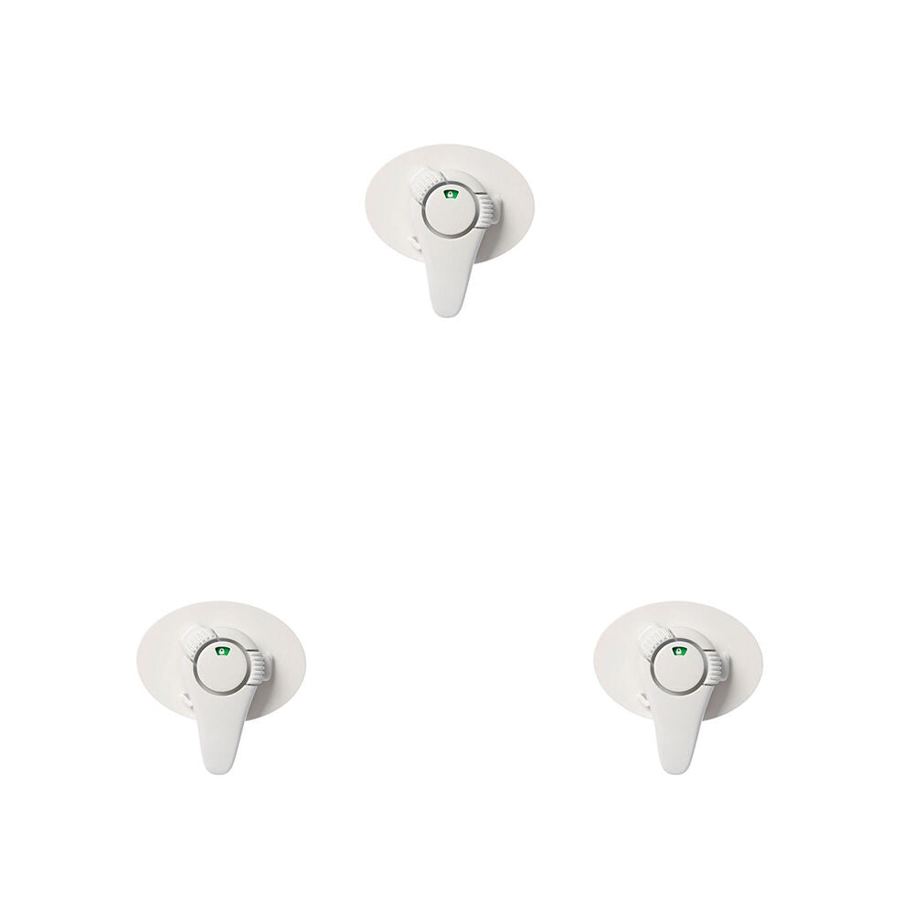 Dreambaby Ezy-Check Swivel Lock Appliance Latch Childproof Kitchen Safety (3 Pack)