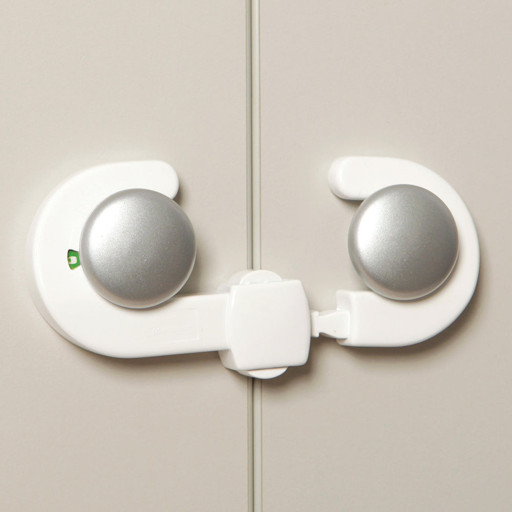 Dreambaby Ezy Check Baby/Toddler Safety/Protection Secure-A-Lock Latch White (3 Pack) — image 5