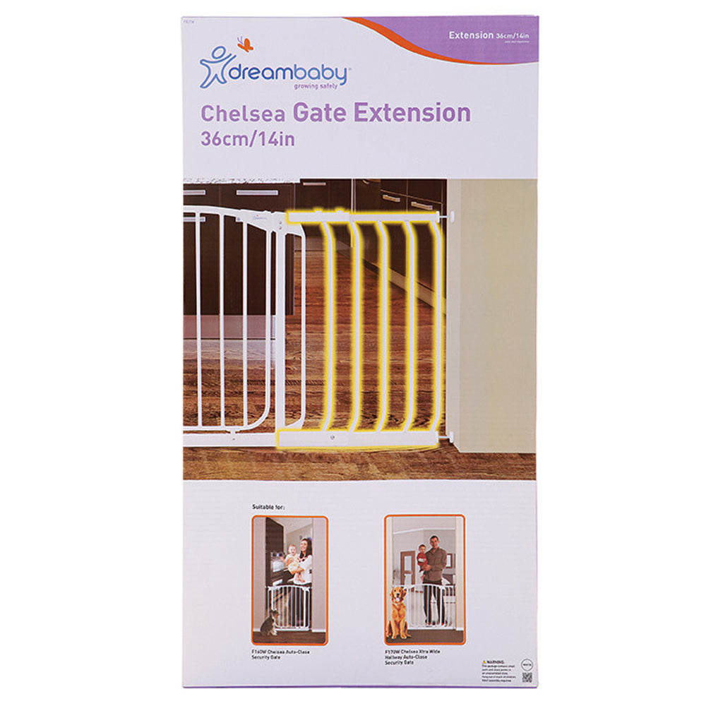 Dreambaby 36cm Chelsea Extension For Baby/Kids Safety Gate Protection White — image 2