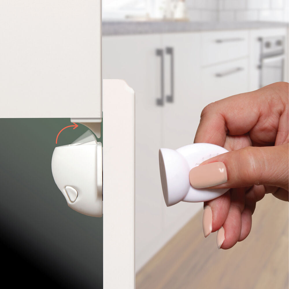 Dreambaby Adhesive Magnetic Child Safety Cabinet/Drawer Lock 2 Locks 1 Key (2 Pack) — image 7