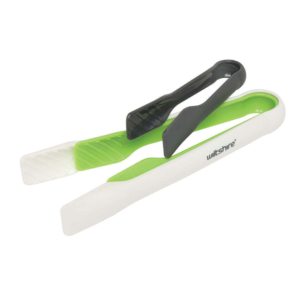 Wiltshire Kitchen Cookware/Serveware Textured Gripped Tongs Utensils (3 Pieces)