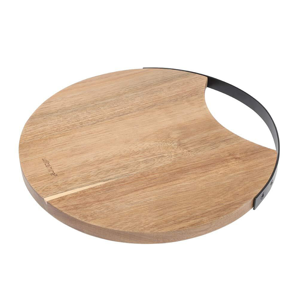 Wiltshire Acacia Wood Artisan Serving Entertainer Round Board 30x1.6cm