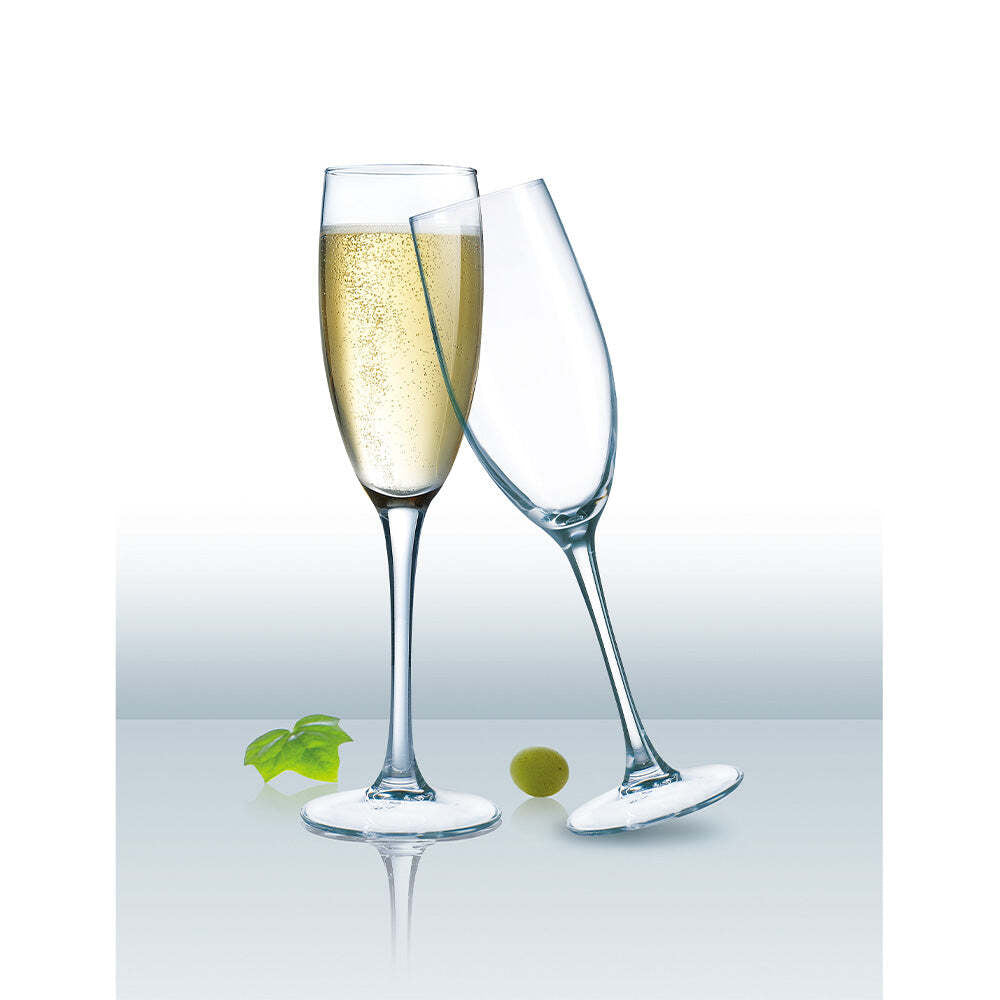 Wiltshire 4pc Wiltshire Classico Flute Champagne/Beverage Drinking Glasses Set 160ml (2 Pack)