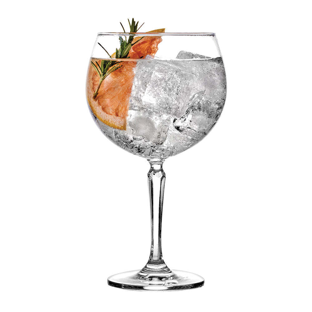 Wiltshire Salute Gin Rounded Balloon Drinking Glasses Cup Set 600ml (4 Pieces)