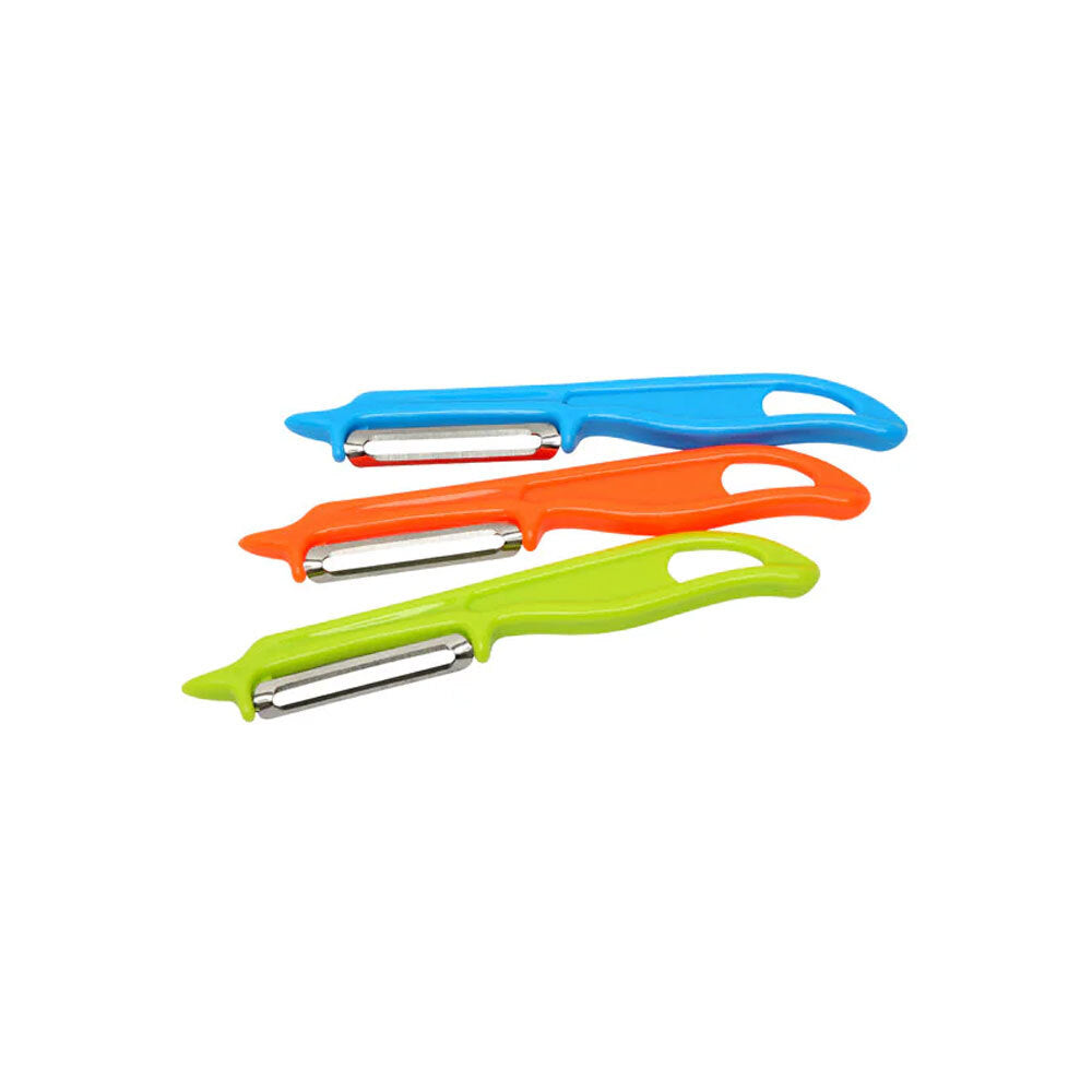 Eterna 3pc Eterna Plastic Vegetable Swivel Peeler w/ Stainless Steel Blade Assorted (3 Pack) — image 3