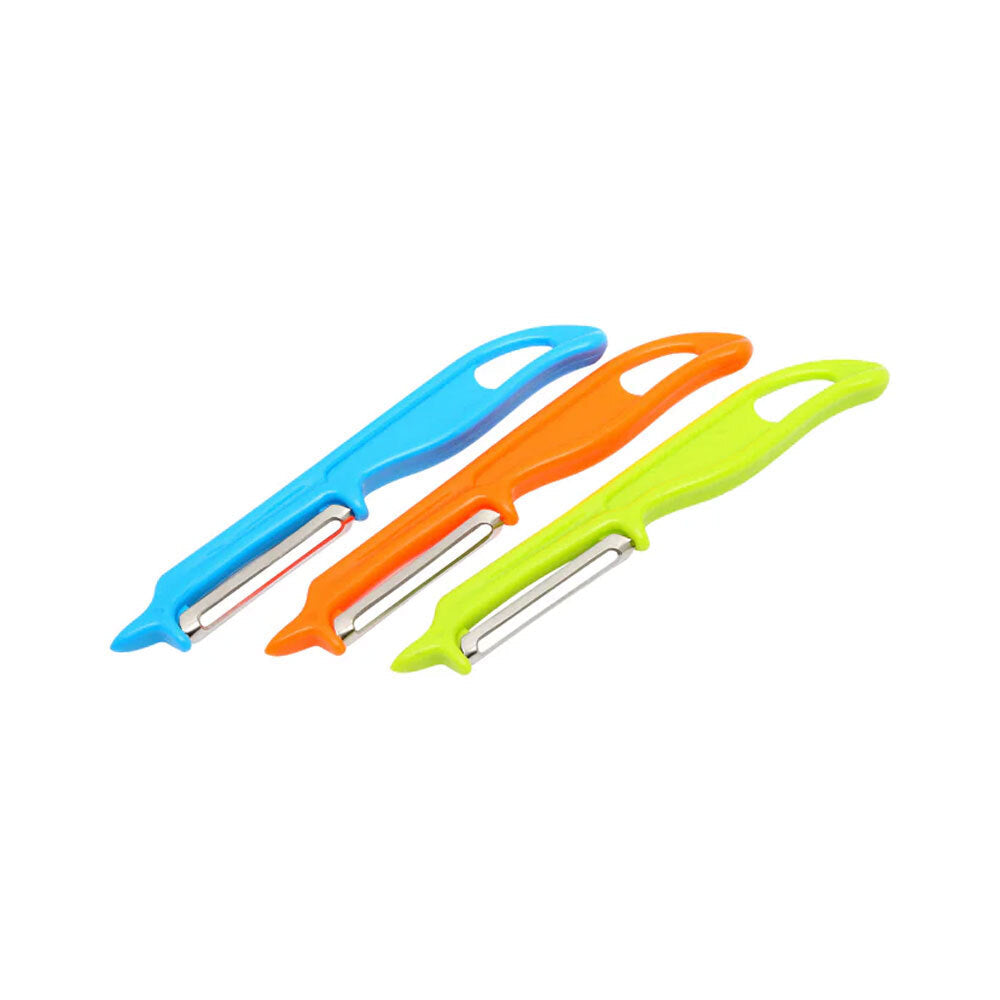 Eterna 3pc Eterna Plastic Vegetable Swivel Peeler w/ Stainless Steel Blade Assorted (3 Pack) — image 2