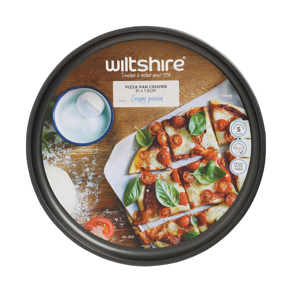 Wiltshire Easybake Round Oven/Dishwasher Safe Pizza Pan Crisper 31x1.5cm — image 2