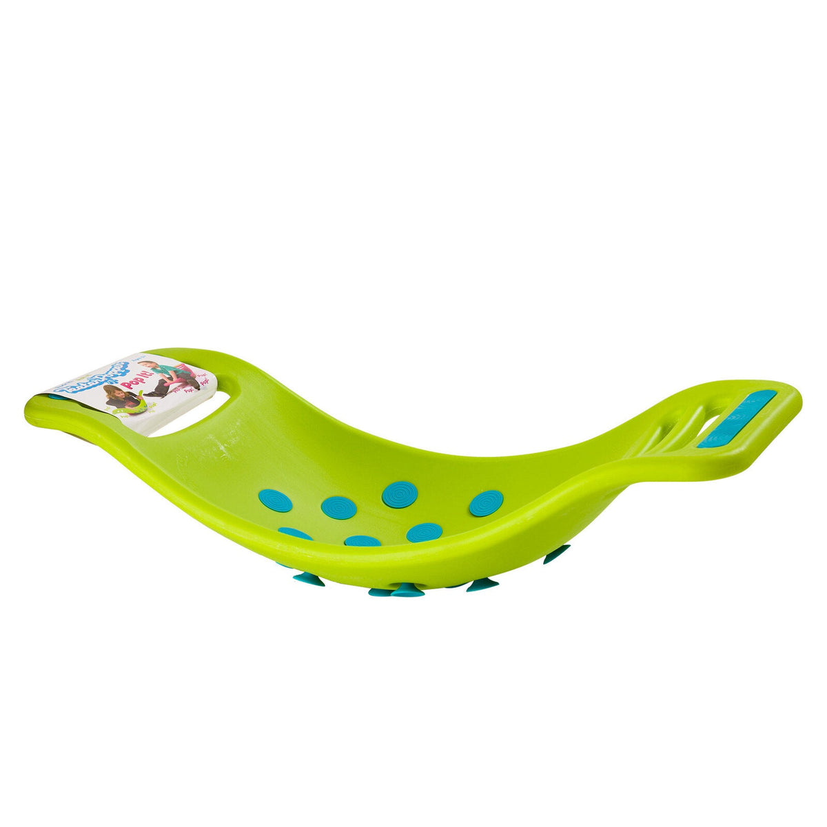 Fat Brain Toy Co. 71cm Teeter Popper Kids Balance Toy/Rocking Seat 3y+ — Green
