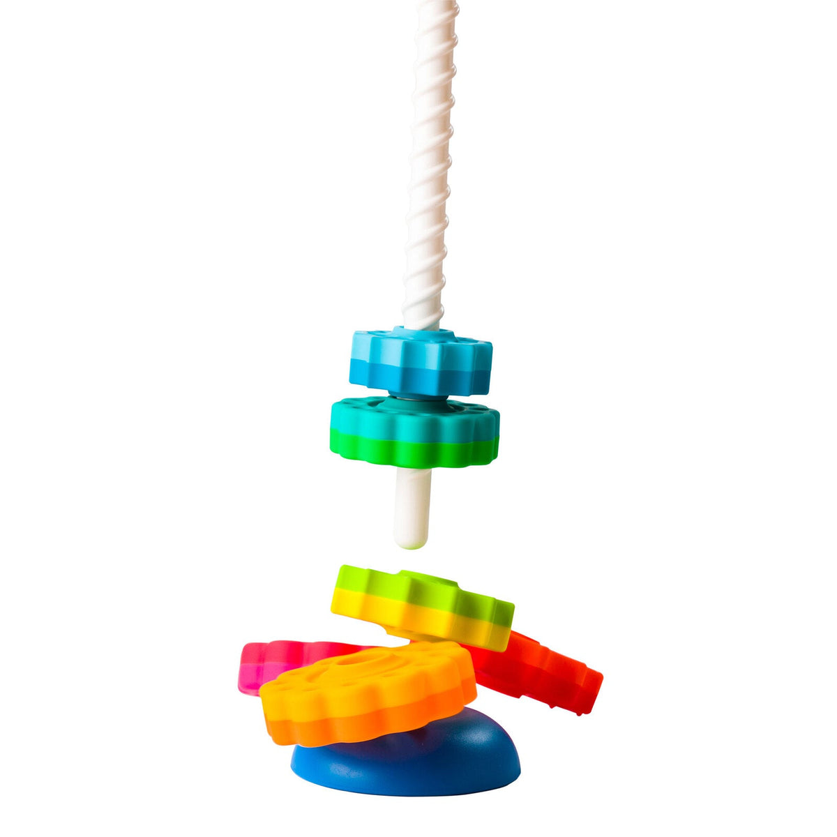 Fat Brain Toy Co. Fat Brain Toy Co SpinAgain Stacking And Twirling Hand Eye Coordination Toy — image 4
