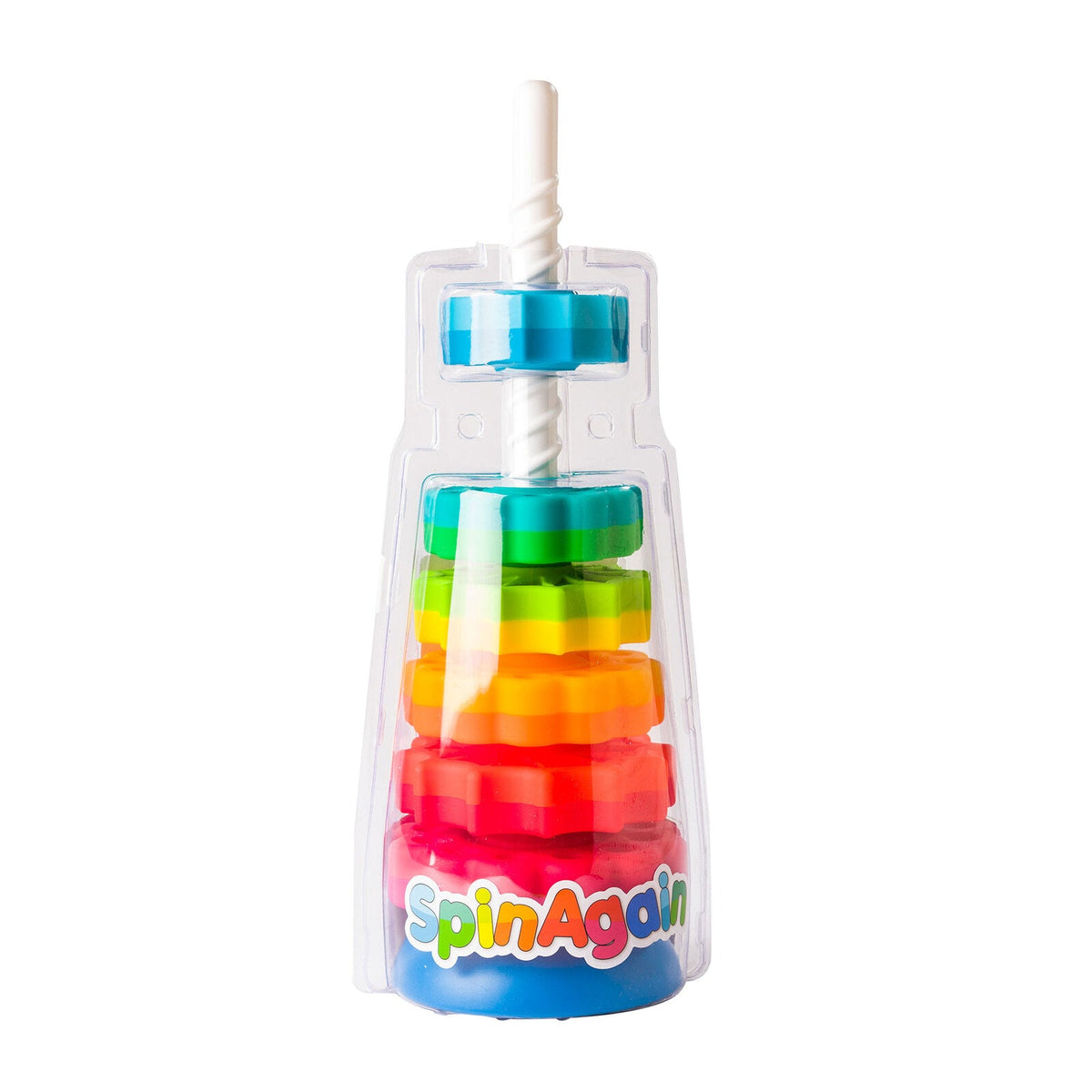 Fat Brain Toy Co. Fat Brain Toy Co SpinAgain Stacking And Twirling Hand Eye Coordination Toy — image 2