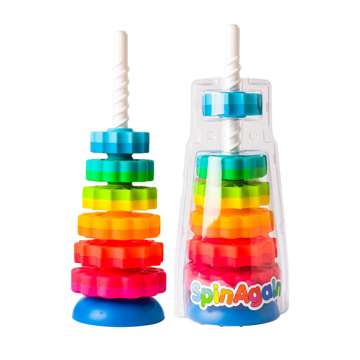 Fat Brain Toy Co. Fat Brain Toy Co SpinAgain Stacking And Twirling Hand Eye Coordination Toy — image 3