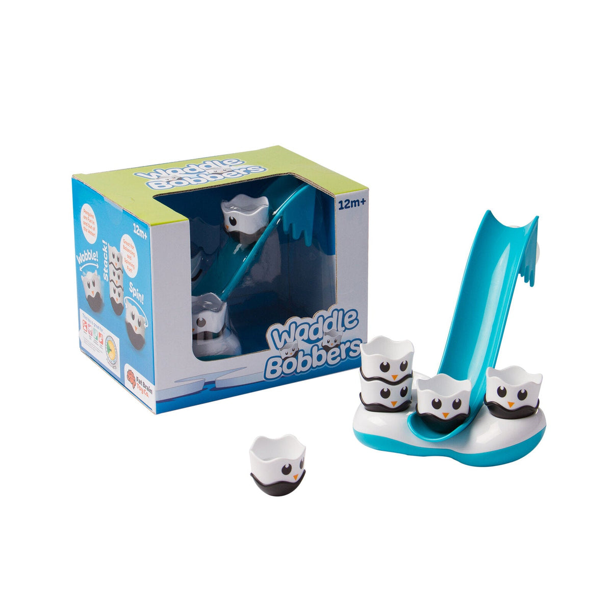 Fat Brain Toy Co. Fat Brain Toy Co Waddle Bobbers Kids/Baby 12m-5y Iceberg & Penguins Bath Toy — image 5
