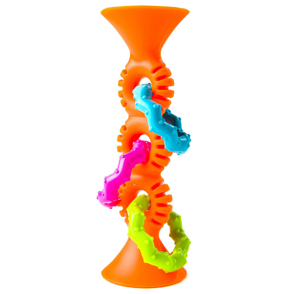 Fat Brain Toy Co. Fat Brain Toys 15cm PipSquigz Loops Sensory Silicone Toy 6m+ Baby/Child Orange