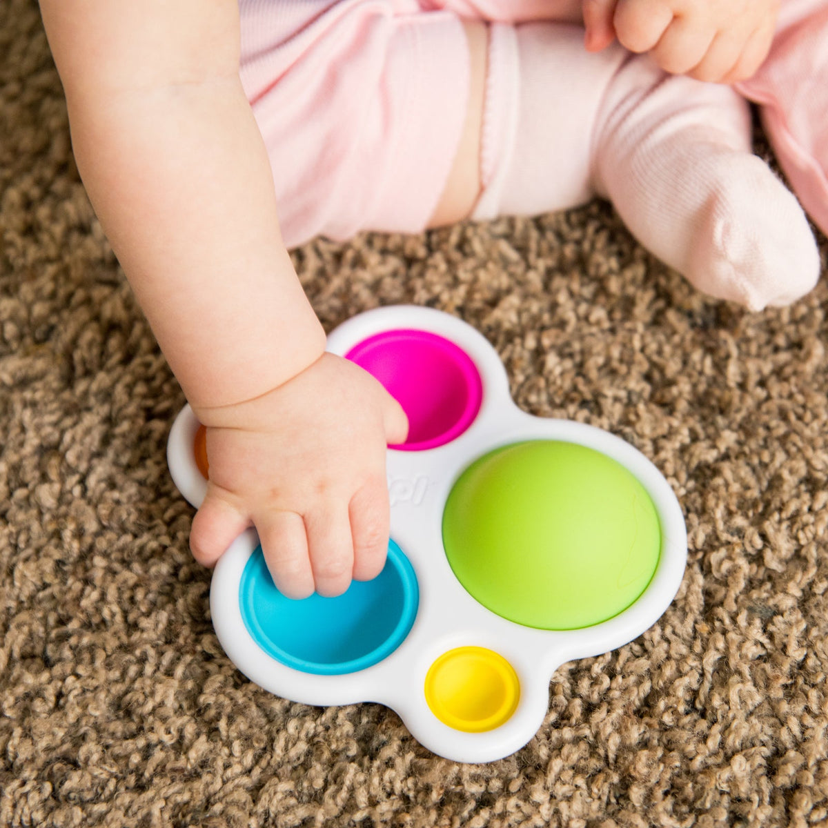 Fat Brain Toy Co. Fat Brain Toy Co Dimpl for 10m-24m Babies/Infants Colour Pop Sensory Bubble Toy — image 7