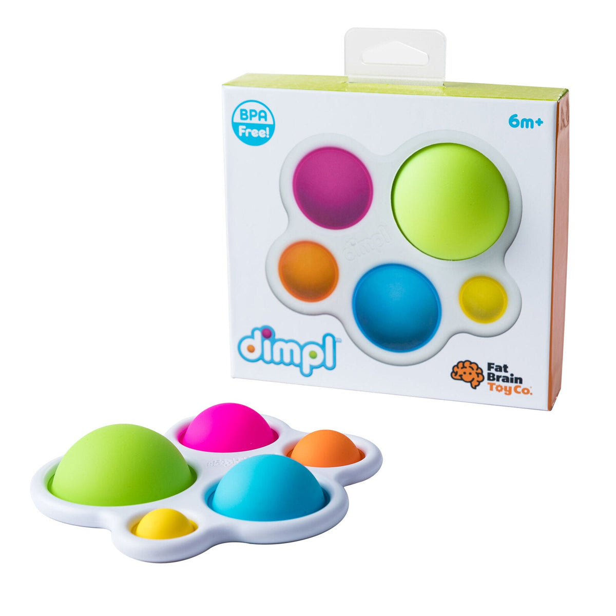 Fat Brain Toy Co. Fat Brain Toy Co Dimpl for 10m-24m Babies/Infants Colour Pop Sensory Bubble Toy — image 3