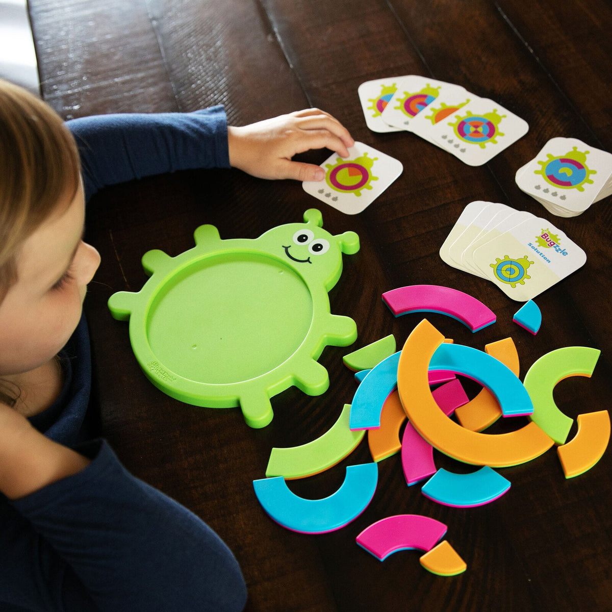 Fat Brain Toy Co. Bugzzle Kids Puzzle Semi-Circular Pieces Tray 40 Challenges — image 8