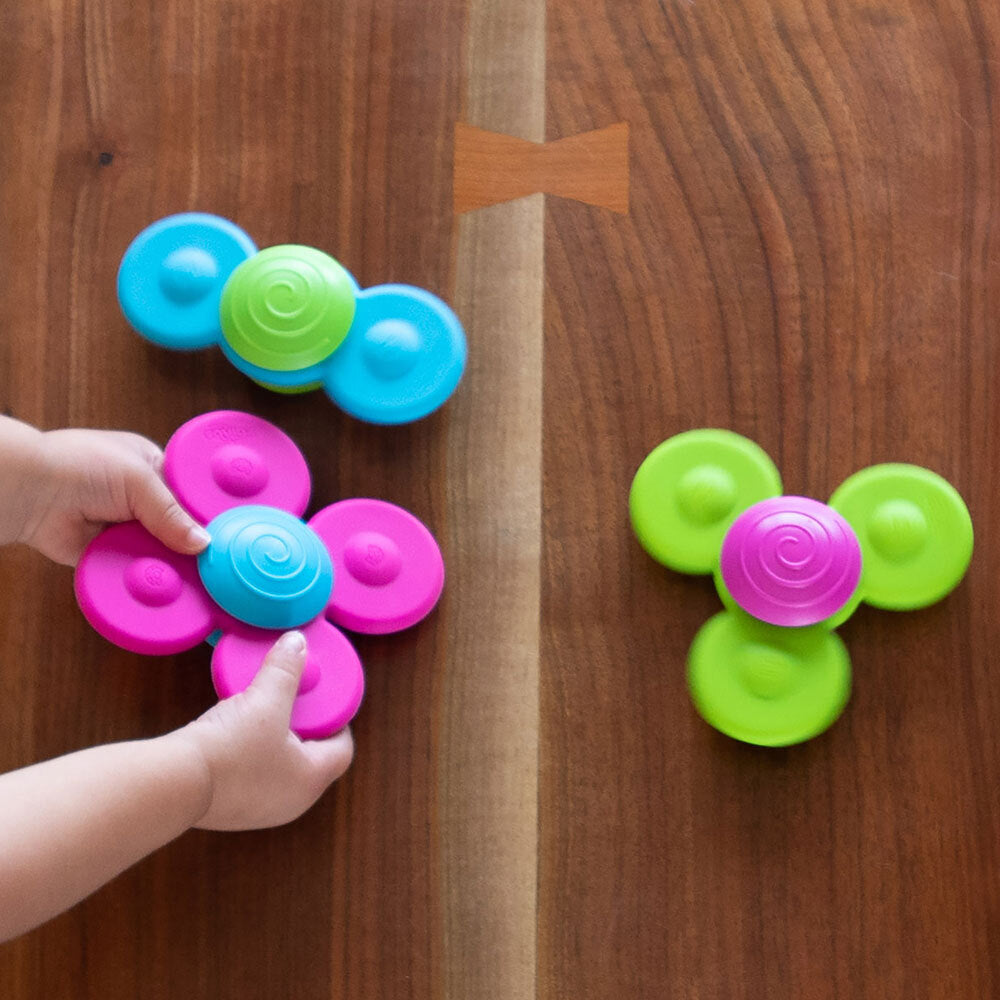 Fat Brain Toy Co. Fat Brain Toys Whirly Squigz Sensory Toy Fidget Silicone Spinner Baby 10m+ (3 Pieces) — image 9