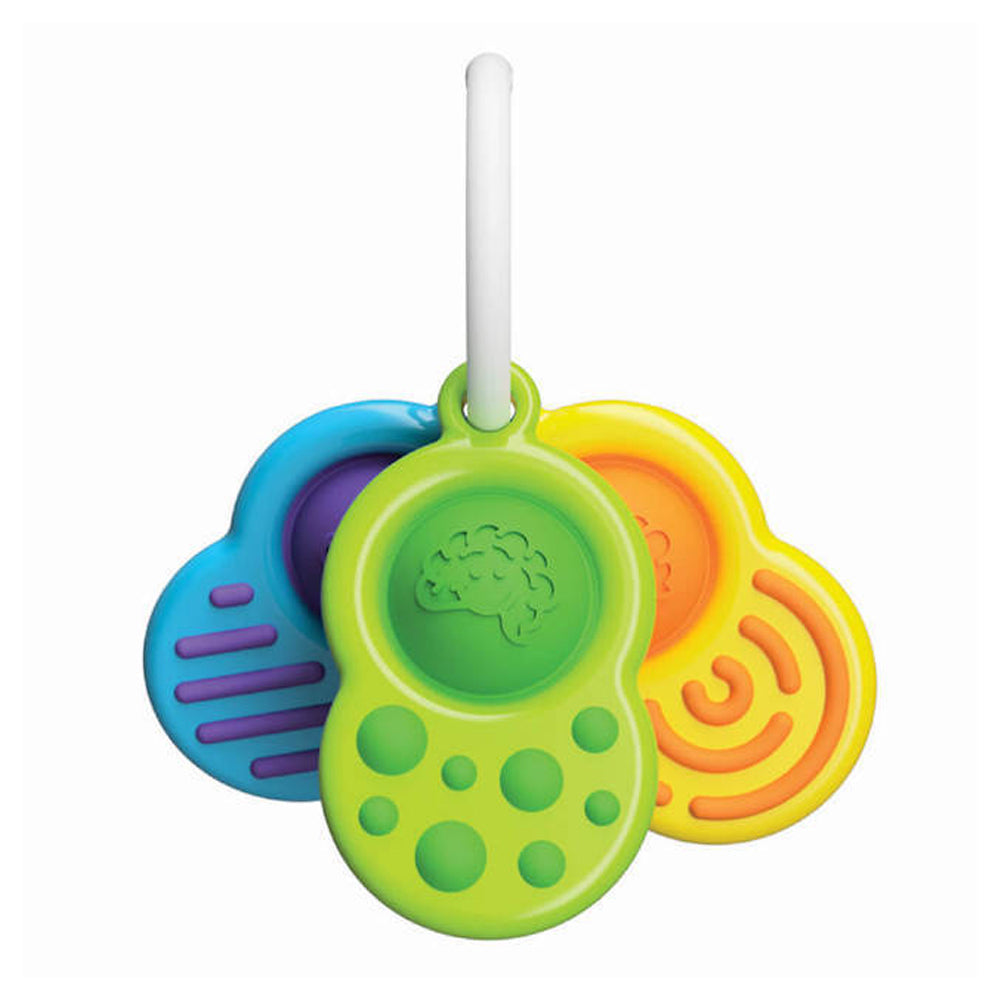 Fat Brain Toy Co. Fat Brain Toy Co Dimpl 10cm Sensory Clutch Toys w/ Large Key Ring Baby 0m+