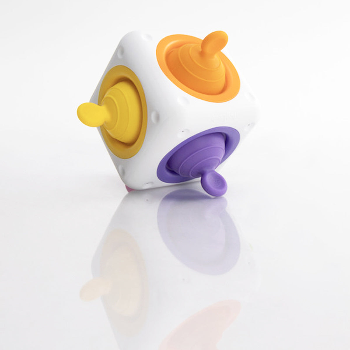 Fat Brain Toy Co. Fat Brain Toys Co 14cm Silicone Tugl Cube Pull Pop Discovery Kids Sensory Toy 2+ — image 2