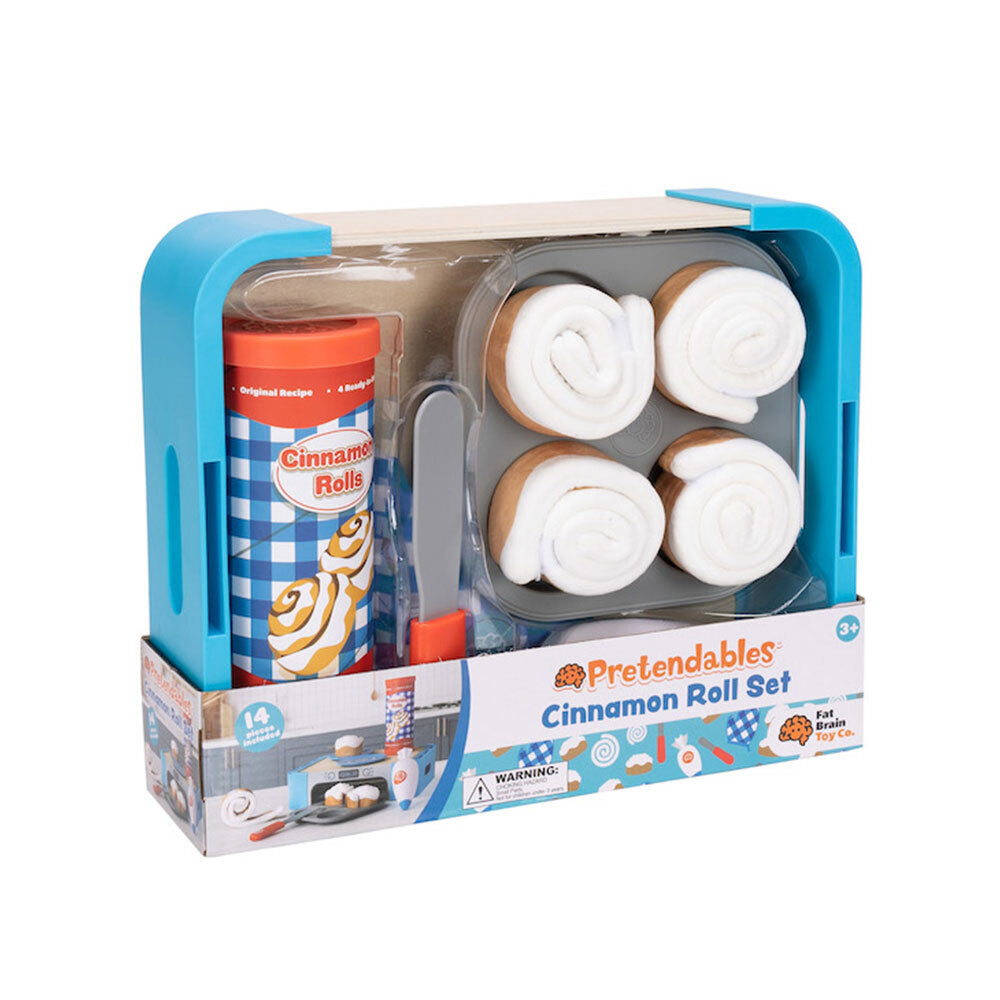 Pretendables Cinnamon Roll Plush Set Pretend Bake Kids/Childrens Toy 3y+