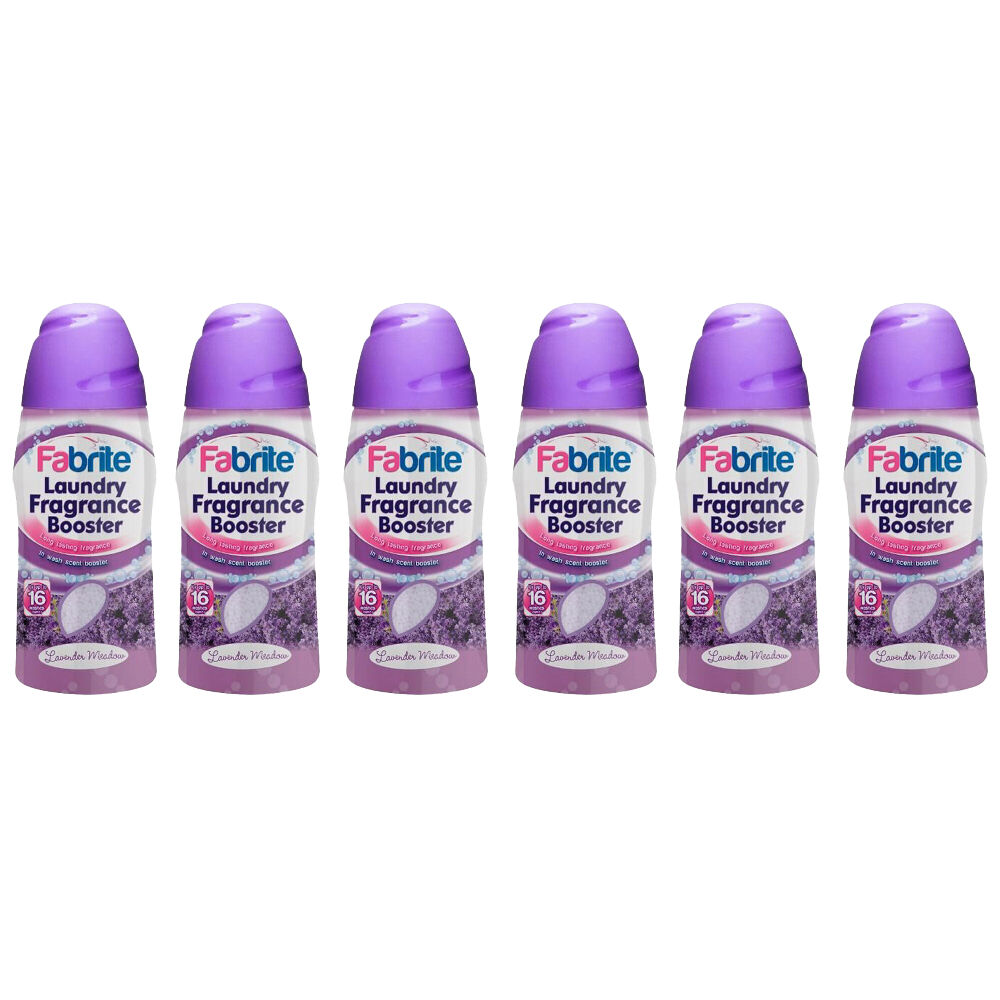 Fabrite Laundry Fragrance Booster Fabric Freshener/Deodoriser 350g Lavender (6 Pack)