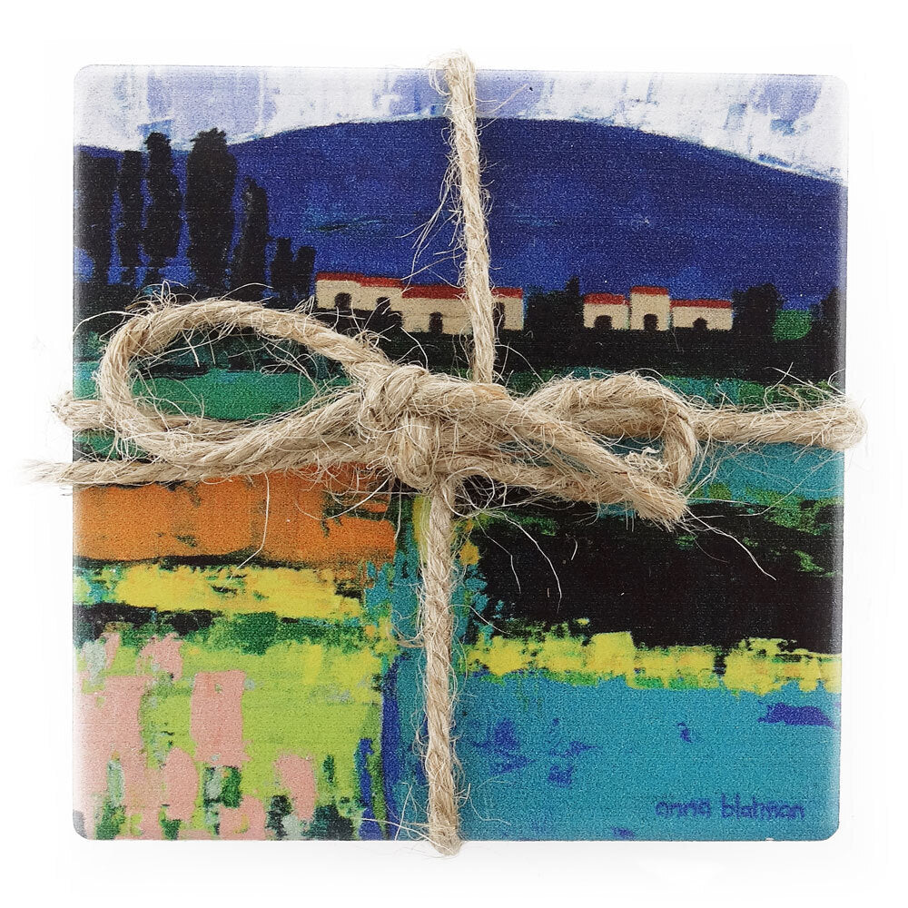 Thirstystone Square MoroccoJute Coaster Drinks/Beverage/Coffee Decor Set (4 Pieces) — image 2