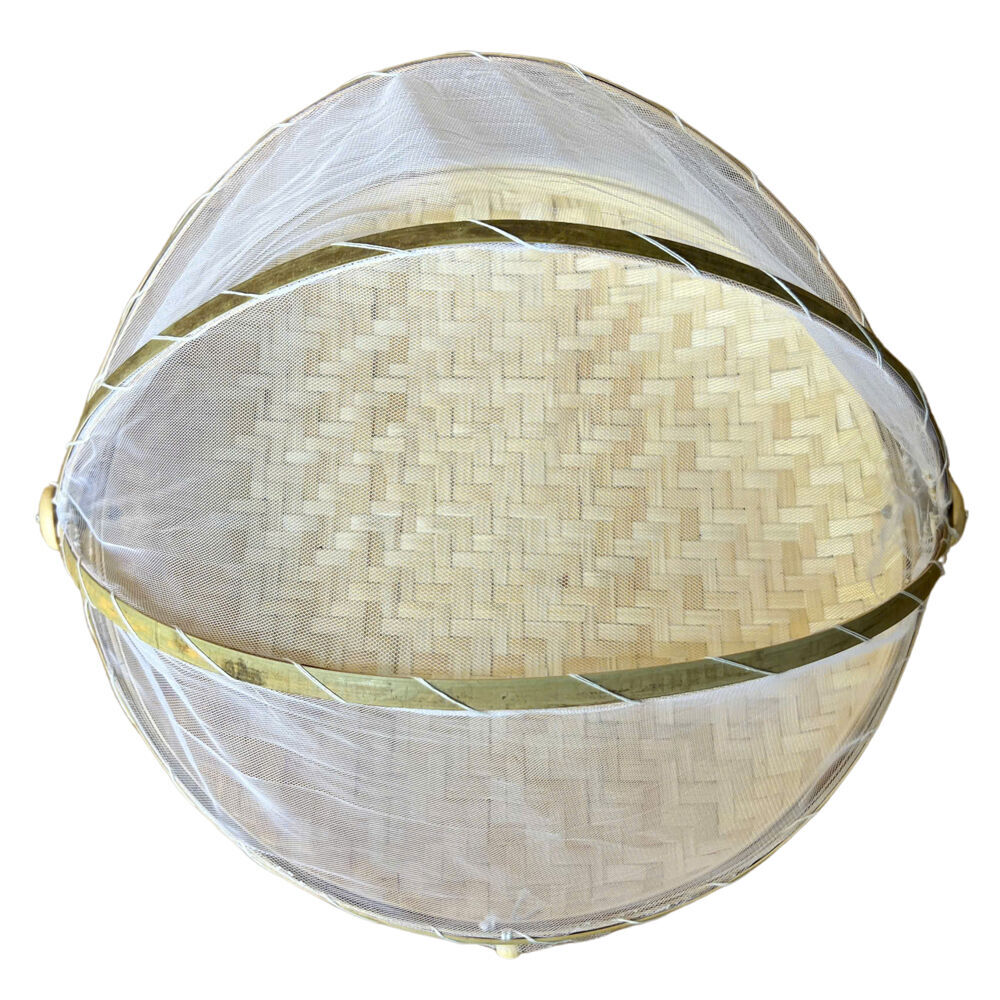 NF Living Mesh & Bamboo Cover 40x20cm Food Tabletop Supplies Collapsible (2 Pack) — image 4
