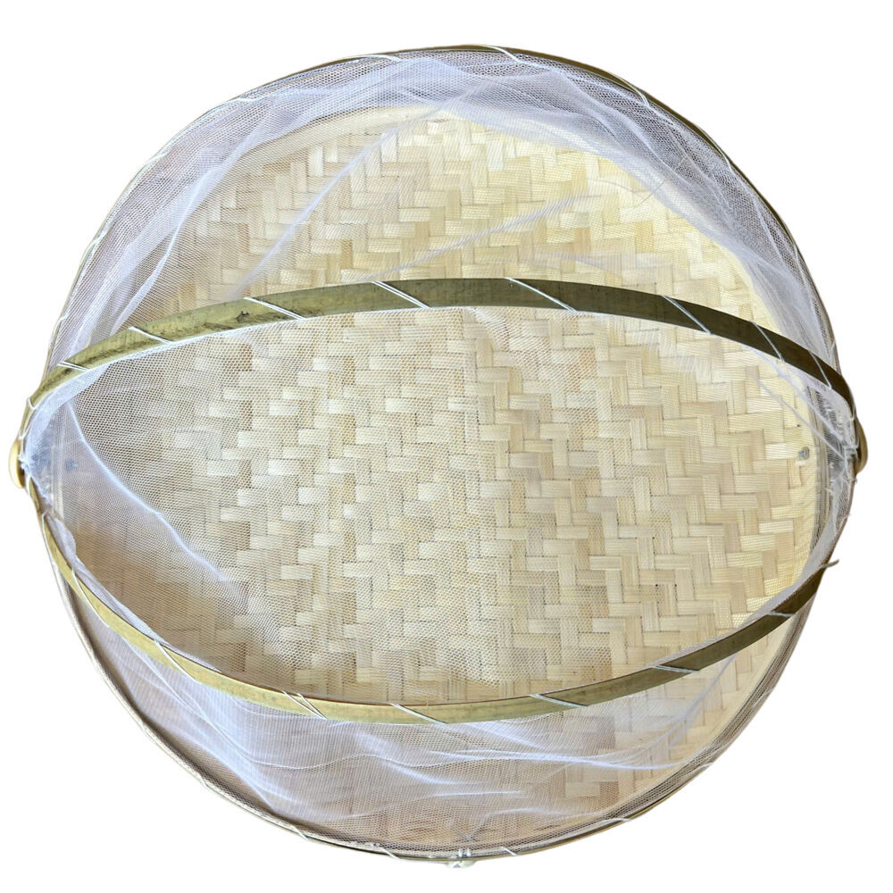 NF Living Mesh & Bamboo Cover 35x18cm Food Tabletop Supplies Collapsible (2 Pack) — image 4