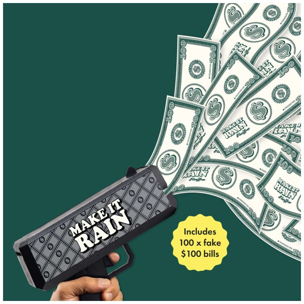 Funnybone Make It Rain Money Maker Cash Launcher Party Game Fun Toy (2 Pack)