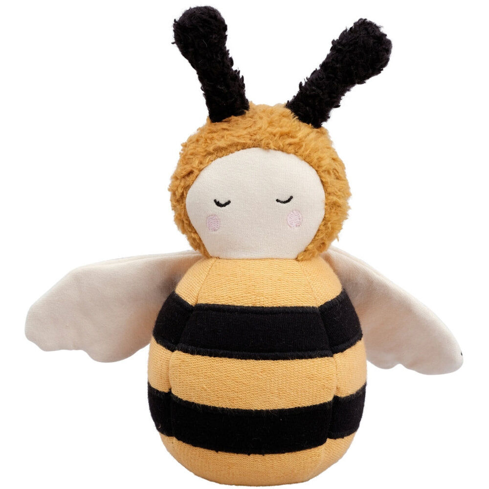 Fabelab Organic Soft Cotton Tumbler Bee Fun Baby/Infant Play Toy 18cm 0y+