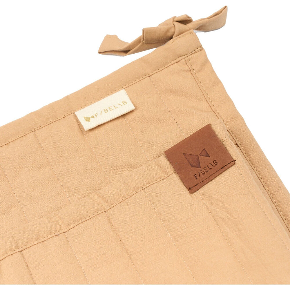 Fabelab Small Caramel 100% Cotton Quilted Crib or Wall Pocket Storage — image 2