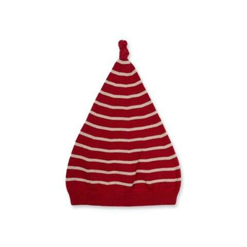 Fabelab Rio Red Kids Size 1-3y Christmas Woodland Knitted Elf Hat Beanie