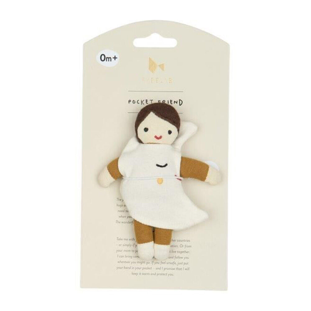 Fabelab 14cm Baby/Infant Toy Organic Soft Cotton Pocket Friend Moon 0y+