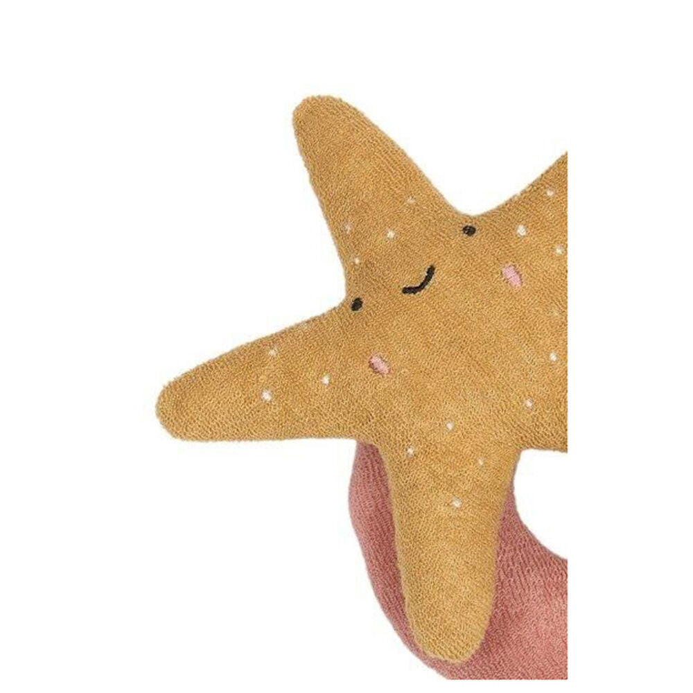 Fabelab Organic Cotton Baby/Infant Starfish Rattle Soft Toy Ash Rose 0y+ — image 3