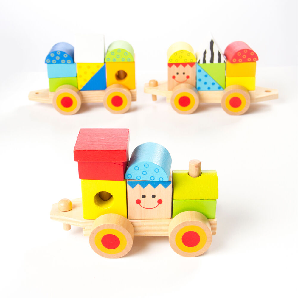 Fat Brain Toy Co. Fat Brain Toys Learning Locomotive Wooden Train Set Educational Toy Kids 2y+ — image 2