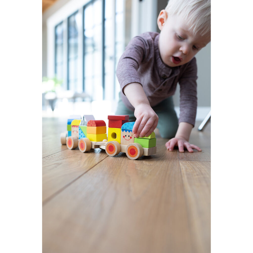 Fat Brain Toy Co. Fat Brain Toys Learning Locomotive Wooden Train Set Educational Toy Kids 2y+ — image 4