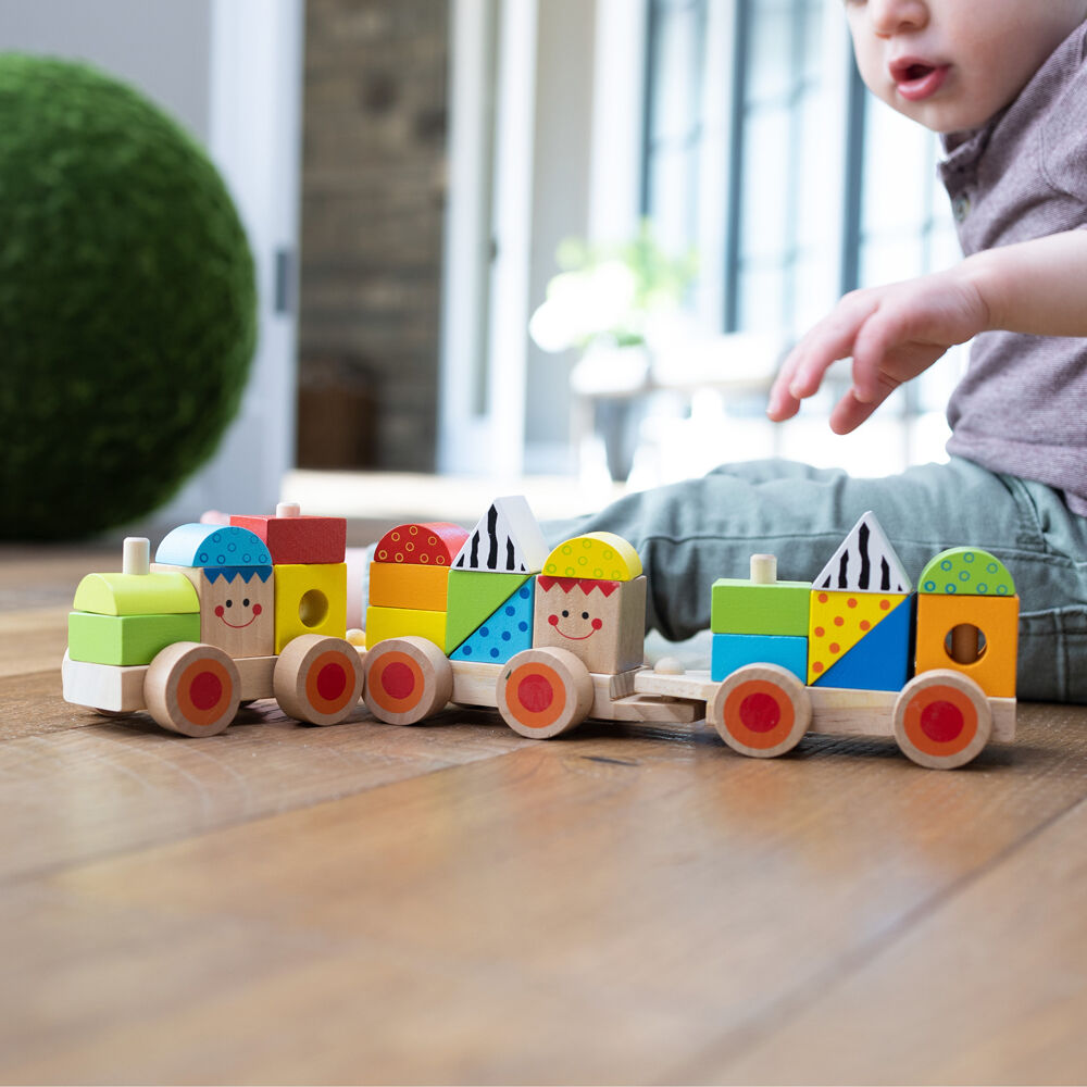 Fat Brain Toy Co. Fat Brain Toys Learning Locomotive Wooden Train Set Educational Toy Kids 2y+ — image 5