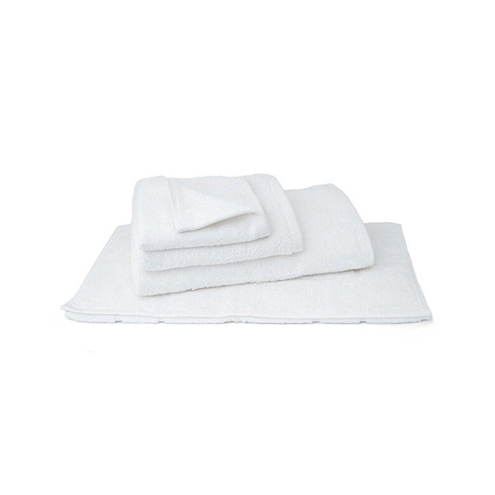 Jason Commercial White Astor Plain Bath Mat Home/Bathroom Floor Carpet 50x80cm — image 4