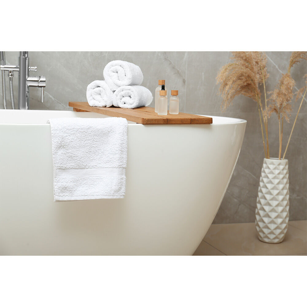 Jason Commercial White J-Dry Supreme Bath Mat Home/Bathroom Carpet 50x75cm (10 Pack) — image 4