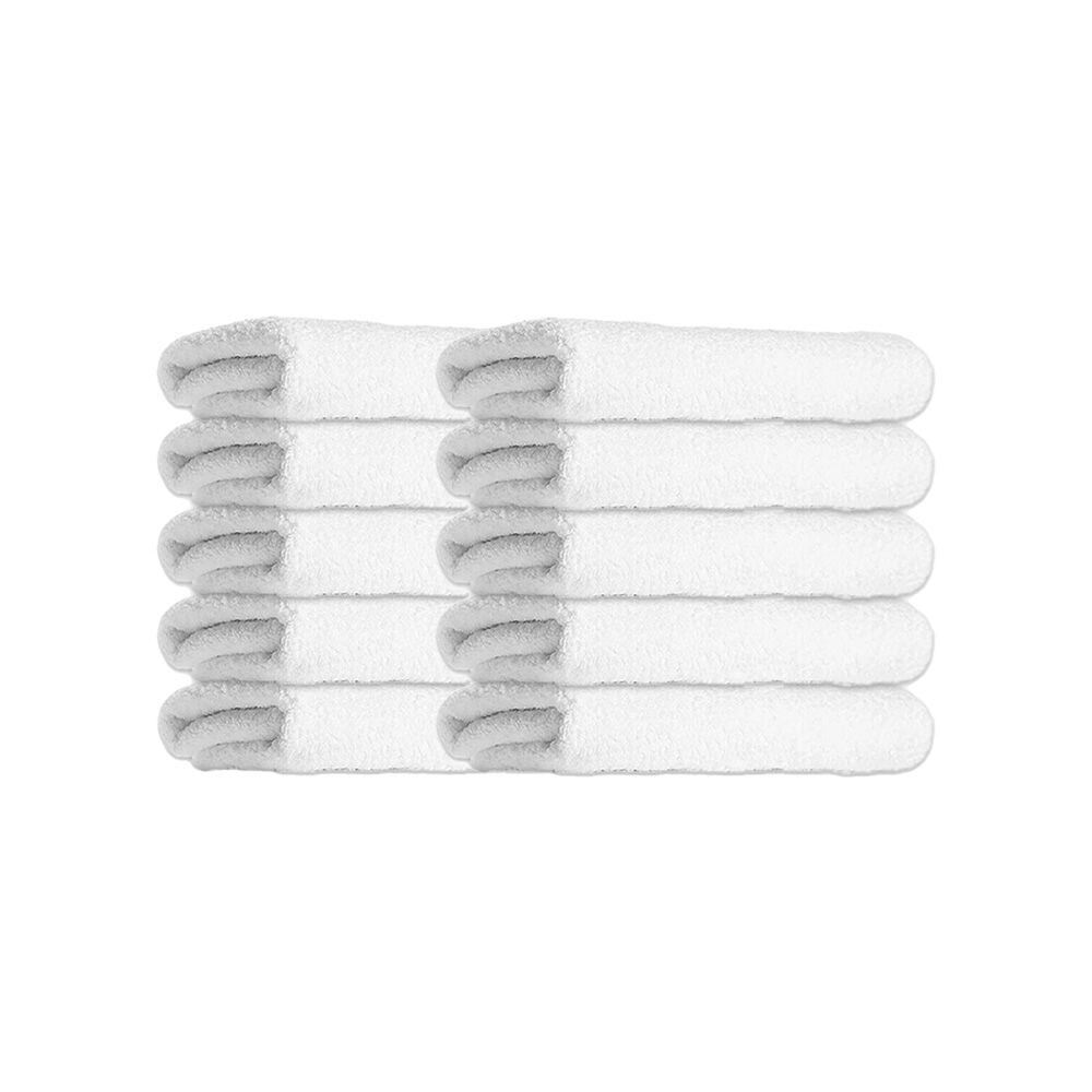 Jason Commercial White J-Dry Supreme Bath Mat Home/Bathroom Carpet 50x75cm (10 Pack)