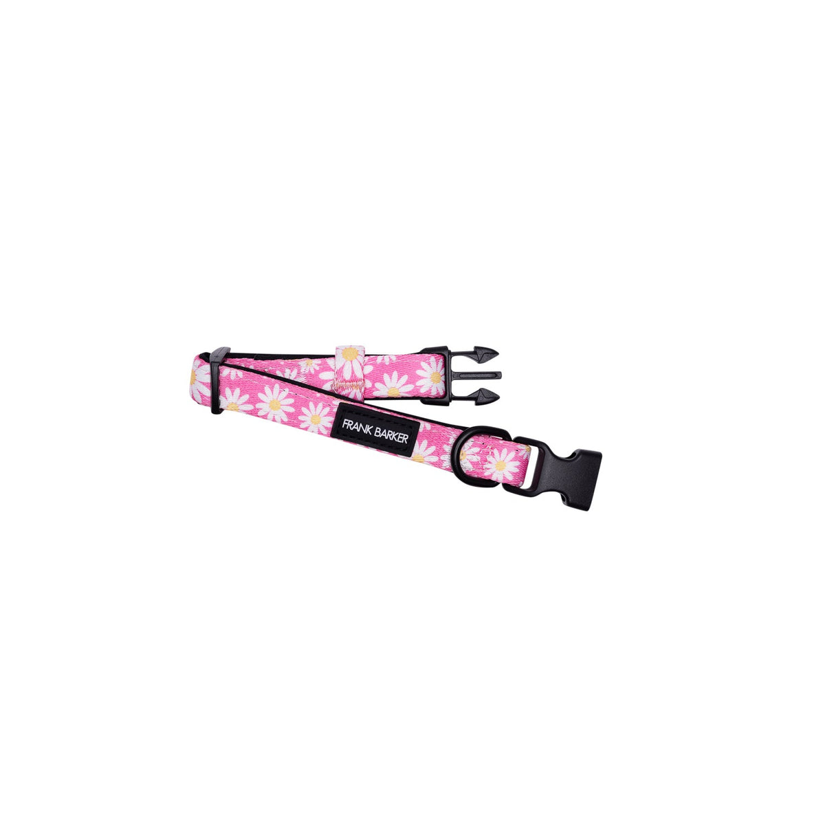 Splosh Frank Barker XS Pink Daisies Dog Collar Adjustable Neck Strap 19-28cm — image 2